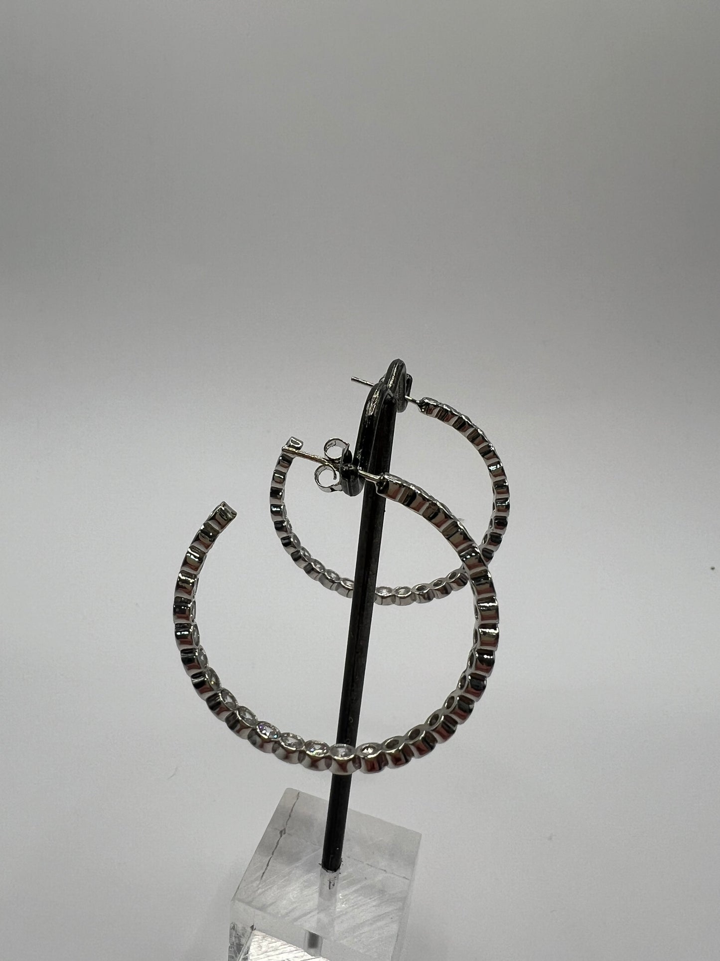 CZ Hoops (silver and gold!)