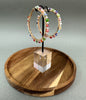 Multi Colored Woven Bead Hoops