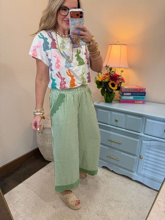 Sage Scalloped Pant