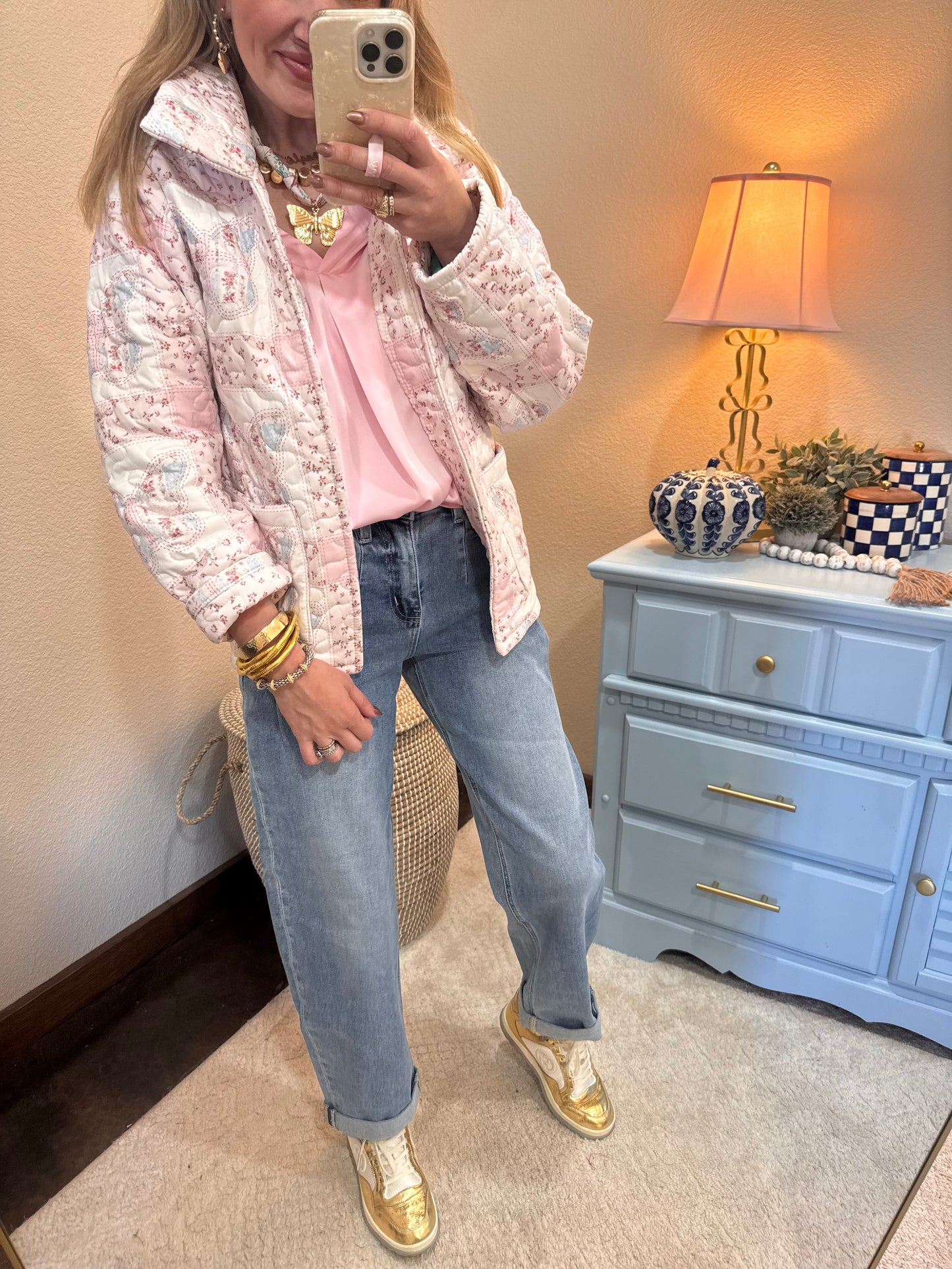 Pink Silky Long Sleeve