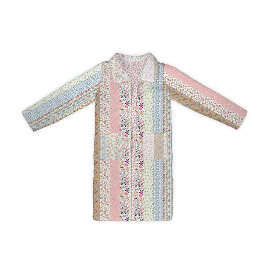 Ida Mae Paige Patchwork Stripe Quilted Duster
