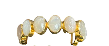 Zora Rose Cuff- White Stone