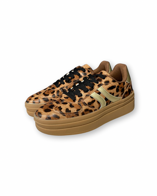 Leopard Platform Sneakers