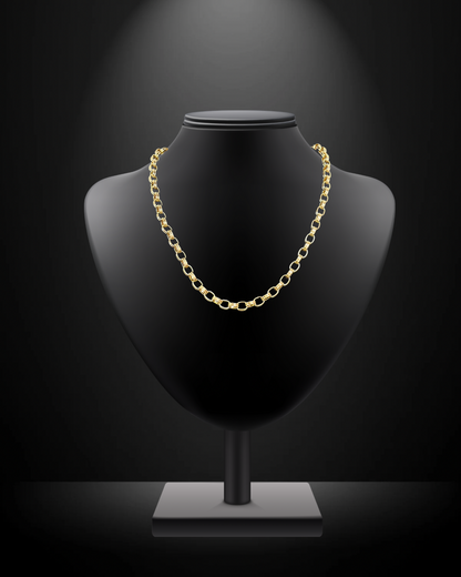 Double Round Link Chain Magnetic Necklace