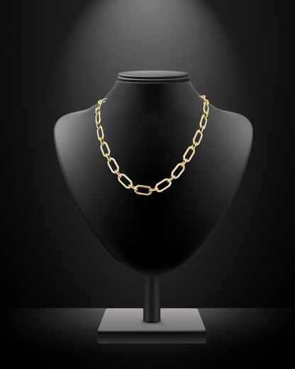 Bold Paperclip Chain Magnetic Necklace- 2 Lengths