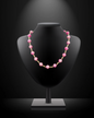 Pink Bead Magnetic Necklace
