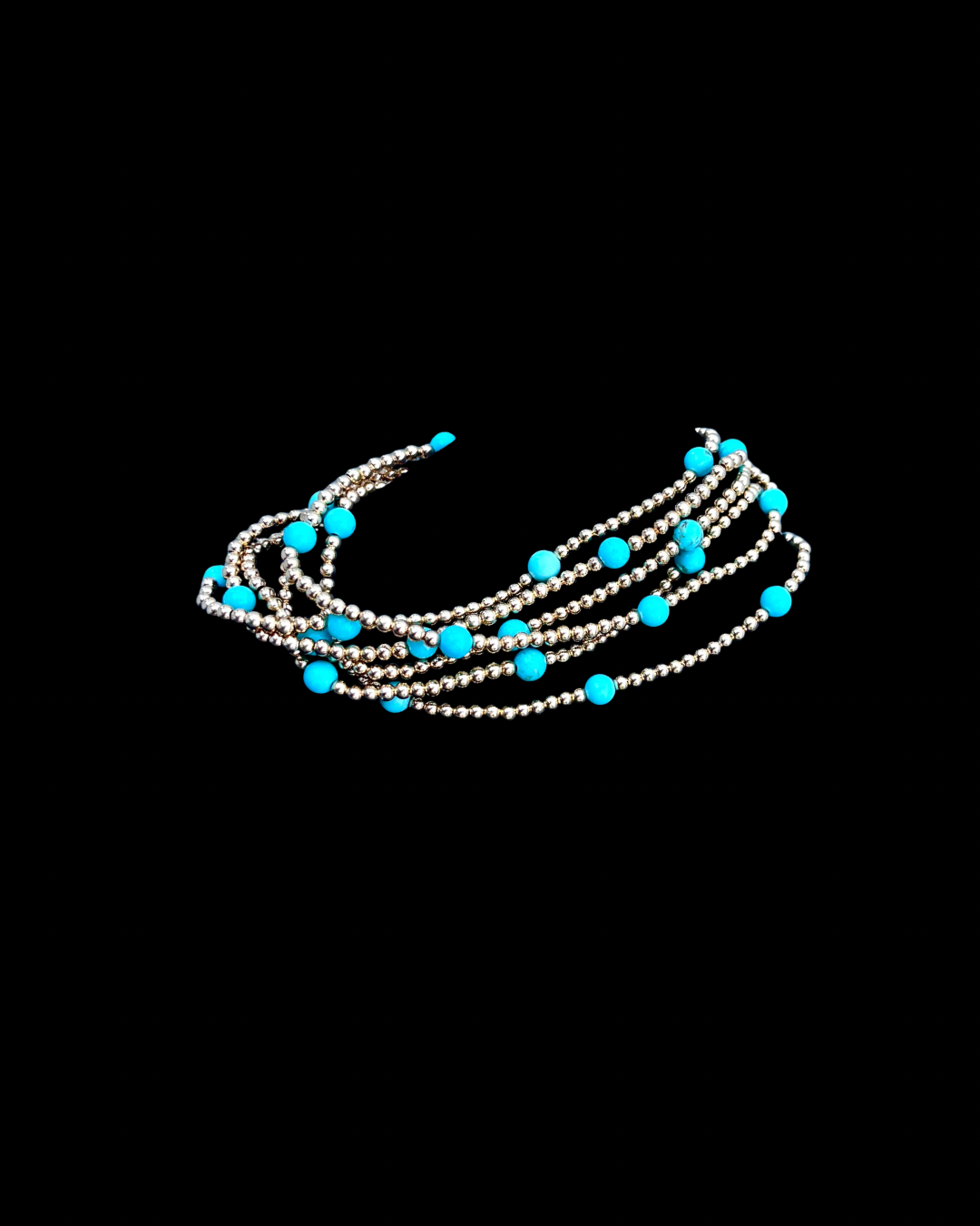 Set of 5 Turquoise Bead Bracelets
