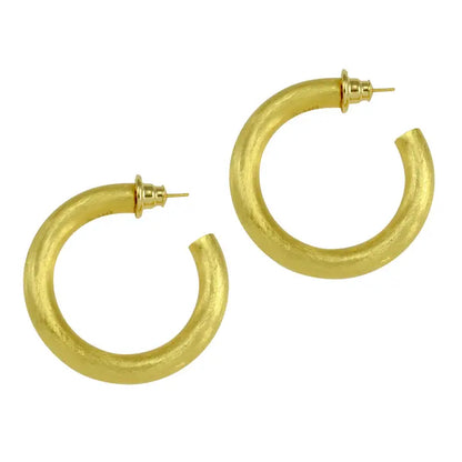 Chambord Thick Hoop Earrings gold