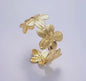 Gold Flower Cuff