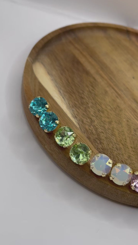 Luxe Crystal Studs- Multiple Colors