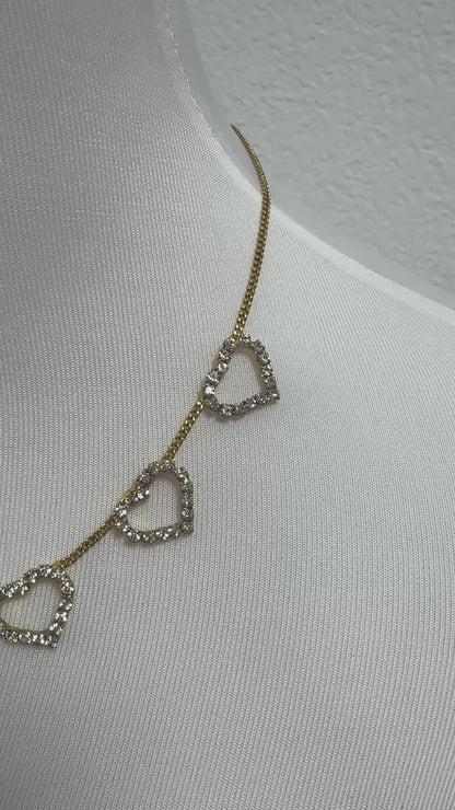 Tova Multi Heart Necklace
