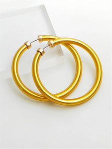 Foil Bangle Earrings (Silver and Gold!)